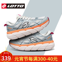 乐途(LOTTO)乐途女厚底网面运动鞋2024春秋季轻便软底防滑休闲鞋子 米黄 35