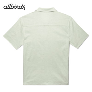 Allbirds The Camp Shirt 柔软透气通勤休闲度假露营男款衬衫短袖 树精绿 XXXL
