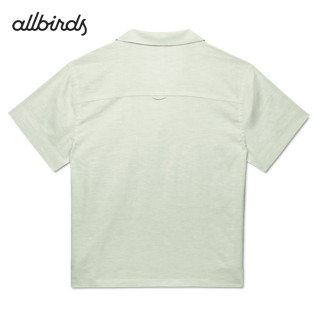 Allbirds The Camp Shirt 柔软透气通勤休闲度假露营男款衬衫短袖 树精绿 XXXL