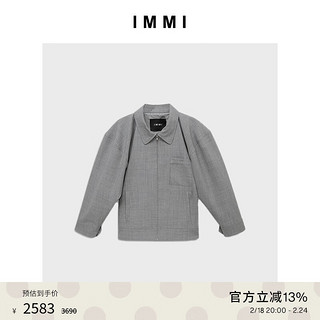 IMMI超薄精纺长袖夹克上衣132JK025X 白色 0