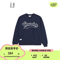 :CHOCOOLATE it 男装圆领卫衣潮流休闲套头衫3282XWL NYX/藏青色 M