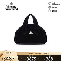 薇薇安·威斯特伍德（Vivienne Westwood）男女同款土星logo手提包 黑色