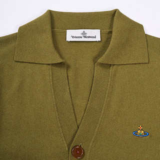 薇薇安·威斯特伍德（Vivienne Westwood）男士羊毛POLO衫 草绿色 M