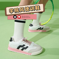 kids.ing儿童运动鞋德训鞋2024春季男女童板鞋中大童休闲童鞋网面透气 粉色 27码 适合脚长16.8cm