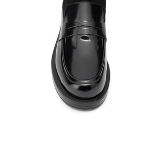 STUART WEITZMAN 斯图尔特·韦茨曼 BOLD LOAFER短靴系列 女士短筒靴 SW3601029 黑色 36