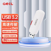 GEIL金邦 256GB USB3.2 U盘 读速100MB/s 高速大容量商务可爱创意优盘u盘 GH320系列 【256G】