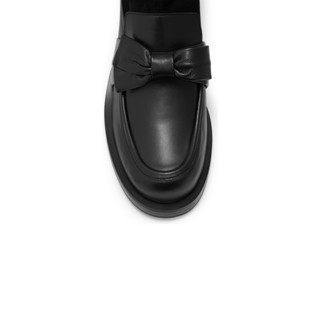 STUART WEITZMAN 斯图尔特·韦茨曼 BOLD LOAFER短靴系列 女士短筒靴 SW4101061 黑色 40