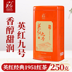 YINGHONG TEA 英红 牌英红九号红茶 罐装250g 浓香型功夫红茶自饮年货茶叶