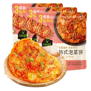 希杰（CJ） 必品阁bibigo韩式泡菜饼粉半成品速食早餐煎饼粉烘焙原料 泡菜饼360g*3袋