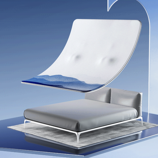 Letsleep 绘睡 眠眠圈™系列 HS5302 智能按摩薄垫 蓝白色 90*200*4cm 单按摩款