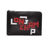 LONGCHAMP/珑骧女包字母装饰腋下包手拿包夹包L4848755