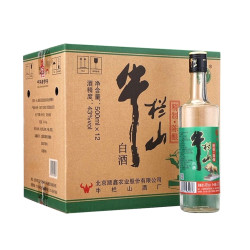 88vipniulanshan牛栏山二锅头酒43度精制陈酿500ml12瓶浓香风格酒水