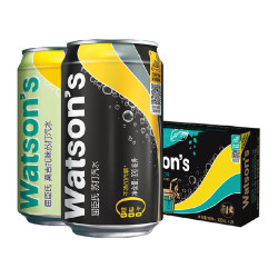 watsons 屈臣氏 苏打汽水组合装 2口味 330ml*24罐（原味330ml*20罐+莫吉托味330ml4罐）