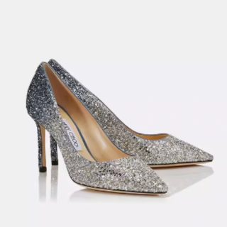JIMMY CHOO 周仰杰 ROMY 85系列 女士高跟鞋 J000119219 蓝色 35.5