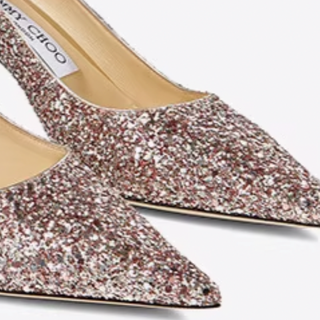 JIMMY CHOO 周仰杰 LOVE 65系列 女士高跟鞋 J000119219 粉红混色/银色 36