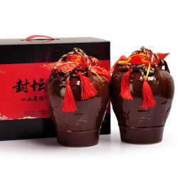 七斤嫂绍兴特产黄酒十二年陈封坛酒老酒花雕酒陶坛15l2坛礼盒