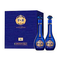 梦之蓝 旗舰店 洋河M6+ 52度65ml*2礼盒 浓香型白酒 过节 送人纪念