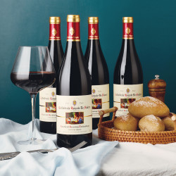 辛特法国原瓶原装进口aop15度干红葡萄酒礼盒装2箱共12瓶