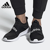 adidas 阿迪达斯 女鞋一脚穿黑色休闲轻便运动鞋跑步鞋FX7326