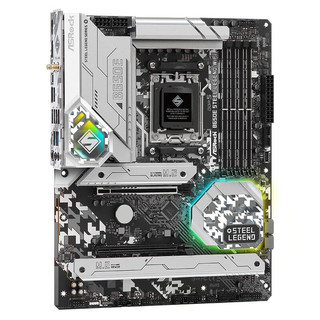 华擎 (ASRock) B650E Steel Legend Wifi6 钢铁传奇主板+AMD 7800X3D 台式机 CPU处理器 板U套装