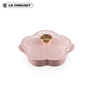 酷彩（Le Creuset）法国珐瑯铸铁锅花形锅物 宫廷花园系列 20cm 花形盘蜜糖粉