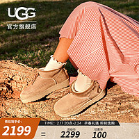 UGG春季男女同款舒适休闲平底圆头时尚短靴雪地靴 1152953 SAN  沙色 39.5