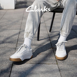 Clarks 其乐 CraftCourtLace 拼色板鞋 261655317