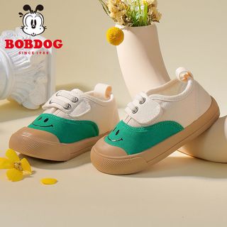巴布豆 BoBDoG童鞋2022秋季男童女童款板鞋宝宝帆布鞋小白鞋CO851048