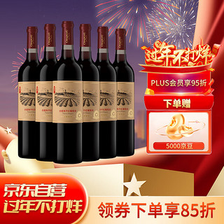 CHANGYU 张裕 四星 星盾赤霞珠干红葡萄酒 750ml*6瓶 整箱装