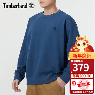 Timberland 卫衣男24春夏户外运动服休闲宽松毛圈保暖套头圆领针织上衣 A276N288 S/170