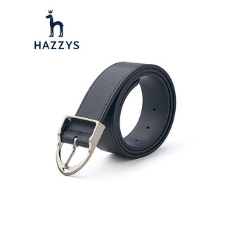 哈吉斯（HAZZYS）配饰 针扣腰带商务皮带ALFZ3M2A011 深藏青色DN 均码
