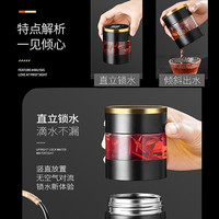 几物森林温显保温杯茶水分离杯车载便携水杯大男女商务杯450ml