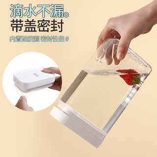 迪普尔 面条收纳盒杂粮挂面储存罐食品级密封罐收纳筒厨房装面条的盒子 1800ml（升级密封加厚）