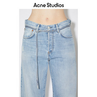 Acne Studios 男女同款丹宁1991中腰宽松版型牛仔裤C00039 浅蓝色 32/32