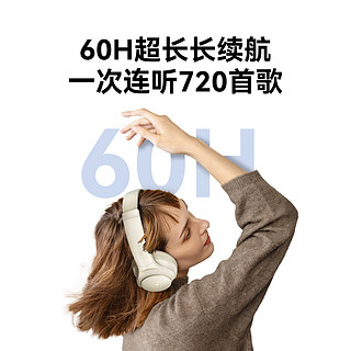 SoundCore 声阔 Life Q20i声阔头戴式无线蓝牙耳机60H续航适用苹果/华为手机白色 Life Q20i升级版-白