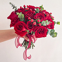 馨仪 鲜花速递手捧玫瑰花束求婚告白婚礼送老婆礼物全国同城配送 19朵红玫瑰—爱