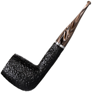 沙芬（SAVINELLI）手工石楠木烟斗P413莫雷利娜麻面老式烟斗男士超值套装 【超值套装 128烟斗+皮质斗包】