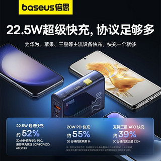 BASEUS 倍思 充电宝20000毫安30W快充移动电源22.5W便携适用苹果华为小米