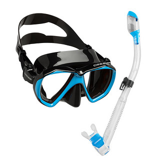 CRESSI  ranger潜水面镜浮潜三宝水肺深潜面罩潜水呼吸管装备潜水镜近视 黑蓝