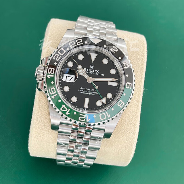 ROLEX 男表格林尼治型II系列自动机械40mm日期夜光显示瑞士表 五珠链