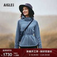 AIGLE艾高秋冬CAROLINA F22女GTX INF防风户外全拉链抓绒衣外套 蜃景蓝 AL472 36(160/84A)