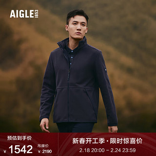 AIGLE艾高秋冬MODESTO F22男GTX INF防风户外全拉链抓绒衣外套 海军蓝 AL521 XL(185/100A)