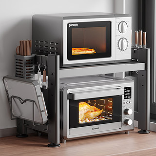 厨房微波炉架子置物架多功能支架多层家用烤箱台面电饭煲收纳架子