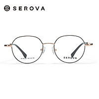 施洛华 眼镜框钛合金男女小框眼镜架显薄可配高度近视防蓝光SC301