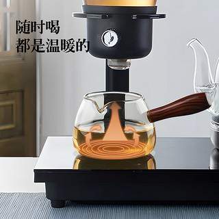茶皇子（CHAHUANGZI） 高硼硅玻璃全自动上水电热烧水壶底部上水功夫茶烧茶器泡茶茶台桌嵌入 XH-T5 20*37cm底部上水泡茶款