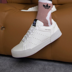 adidas阿迪达斯官方outlets阿迪达斯三叶草court男女经典板鞋运动鞋h