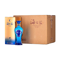 YANGHE 洋河 海之蓝 蓝色经典 52%vol 浓香型白酒 375mL*6瓶