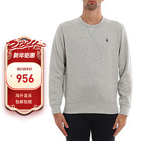 RALPH LAUREN 男士圆领抓绒卫衣运动衫 710766772 004 灰色 M