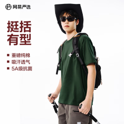 网易严选 200g重磅纯棉T恤男女同款