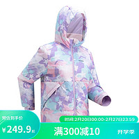 迪卡侬 DECATHLON 儿童滑雪服冬季防水保暖男童女童棉衣棉服童装体育运动KIDK紫色125-4663989